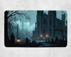 MTG Playmat | Pixel Orzhov Themed Playmat | Unofficial MTG Playmat - Image 1
