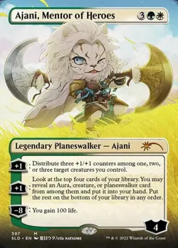 Ajani, Mentor of Heroes - Extended Art Secret Lair NM MTG - Image 1