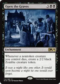 Open the Graves Light Play, English Magic the Gathering MTG Core Set 2019 - Image 1