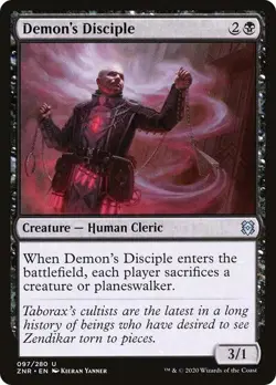 Demon's Disciple 97 MTG NM - Zendikar Rising - Image 1