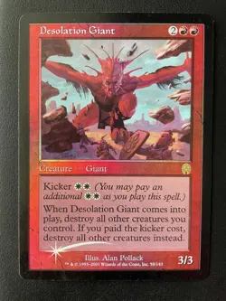 Foil DESOLATION GIANT Magic MTG APOCALYPSE LP/EX - Image 1