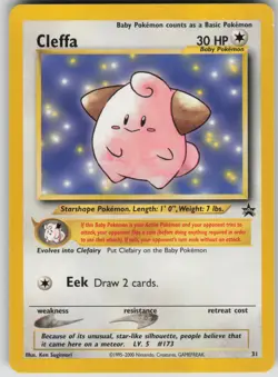 Pokemon TCG Cleffa Promo WoTC Promo 31/53 - Image 1
