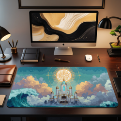 MTG Playmat | Pixel Azorious Themed Playmat | Unofficial MTG Playmat - Image 2