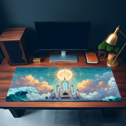 MTG Playmat | Pixel Azorious Themed Playmat | Unofficial MTG Playmat - Image 3