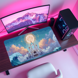 MTG Playmat | Pixel Azorious Themed Playmat | Unofficial MTG Playmat - Image 4