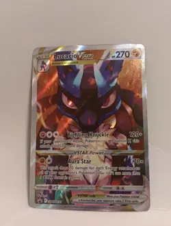 Lucario VSTAR SWSH291 Crown Zenith ETB Black Star Promo Pokemon TCG Card NM Fast - Image 1
