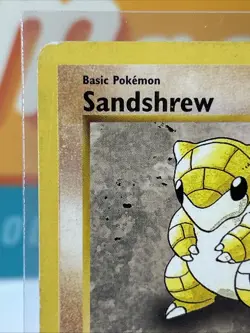 Sandshrew #62 1st Edition Shadowless Grey Stamp Pokemon TCG 1999 Base Set HP - Image 4