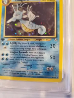 Pokemon TCG 2000 Neo Genesis Kingdra Holo 1st Ed 8/111 PSA 9 Mint - Image 4