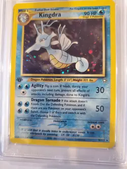 Pokemon TCG 2000 Neo Genesis Kingdra Holo 1st Ed 8/111 PSA 9 Mint - Image 5
