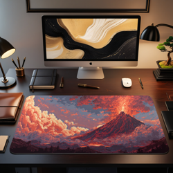 MTG Playmat | Pixel Mountain Themed Playmat | Unofficial MTG Playmat - Image 2