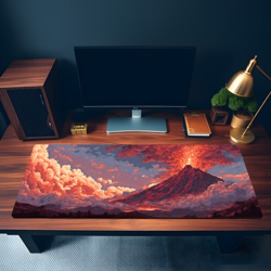 MTG Playmat | Pixel Mountain Themed Playmat | Unofficial MTG Playmat - Image 3
