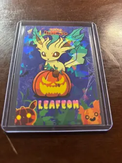 Pokemon Halloween Leafeon Holo Card – Shiny Limited Edition – Official TCG - Image 1