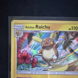 Pokemon Alolan Raichu Sun & Moon Holo Rare 31/111 110 HP English Card 2017 - Image 2