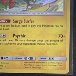Pokemon Alolan Raichu Sun & Moon Holo Rare 31/111 110 HP English Card 2017 - Image 4
