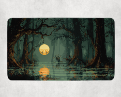 MTG Playmat | Pixel Swamp Themed Playmat | Unofficial MTG Playmat - Image 1