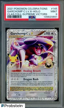 2021 Pokemon Celebrations Classic Supreme Victors Garchomp C Lv. X Holo PSA 9 - Image 1