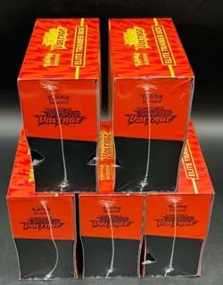 Lot of (5) Pokemon TCG Sword & Shield Vivid Voltage Elite Trainer Box Sealed ETB - Image 4