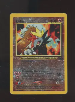 2001 Pokemon Game Black Star Promo Pokemon Movie #34 Entei Reverse Holo #39 - Image 1
