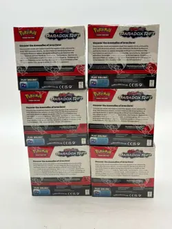 Lot of (6) Pokemon TCG Scarlet & Violet Paradox Rift Booster Boxes w/Acrylic - Image 3