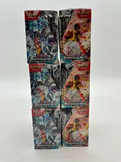 Lot of (6) Pokemon TCG Scarlet & Violet Paradox Rift Booster Boxes w/Acrylic - Image 4