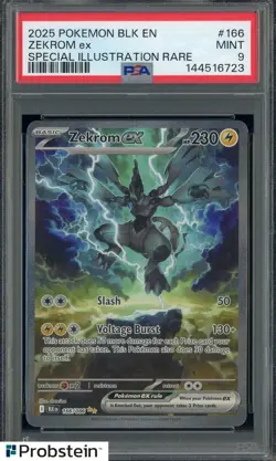 2025 Pokemon BLK EN Special Illustration Rare #166 Zekrom ex PSA 9 MINT - Image 1