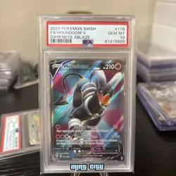 Houndoom V 178/189 2020 Pokemon SWSH Darkness Ablaze Full Art PSA 10 - Image 4