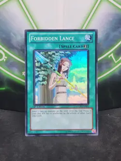 Yugioh Forbidden Lance STOR-EN061 Super Rare 1st Edition NM - Image 1