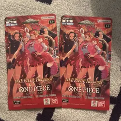 2 X One Piece HEROINES EDITION EB-03 Booster Pack Sealed Factory Sealed Sleeve - Image 1