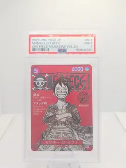 2025 ONE PIECE JAPANESEPROMOS MAGAZINE VOL.20#014 MONKEY D. LUFFY PSA 9 - Image 1