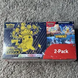 Pokemon Surging Sparks Costco 2-pack Elite Trainer Box + Booster Bundle New - Image 1