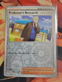 Professor's Research Reverse Holo NM 124/131 SV: Prismatic Evolutions Pokemon - Image 1