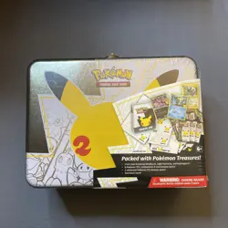 Pokemon 25th Anniversary Celebrations Treasure Chest Lunchbox Tin Factory SEALED - Image 1