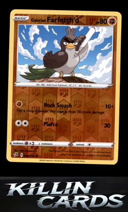 Reverse Holofoil Galarian Farfetch'd 094/192 Pokemon Common SWSH02: Rebel Clash - Image 1