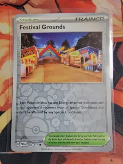 Festival Grounds 108/131 Reverse Holo - TCG Prismatic Evolutions Pokemon - Image 1