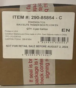 Shrouded Fable Pokemon Center Elite Trainer Box (PC ETB) Case, Factory Sealed - Image 2