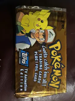 Pokemon TCG Topps-Blue Label-TV Animation Edition-sealed Pack - Image 1
