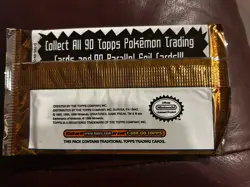 Pokemon TCG Topps-Blue Label-TV Animation Edition-sealed Pack - Image 4