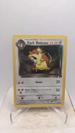 Vintage Pokemon TCG WOTC Dark #51/82 Dark Raticate Team Rocket Unlimited Edition - Image 1