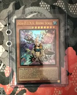 Yugioh N.o.h-PUNK Rising Scale BLMM-EN050 Ultra Rare 1st Ed NM/MT Emblanized - Image 1