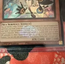 Yugioh N.o.h-PUNK Rising Scale BLMM-EN050 Ultra Rare 1st Ed NM/MT Emblanized - Image 2