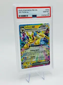 2025 Pokemon TCG Prismatic Evolutions Jolteon EX #30/131 Gem Mint 10 - Image 1