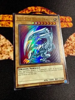YUGIOH • BLUE EYES WHITE DRAGON • ULTRA RARE • LCKC-EN001 • UNLIMITED • SDK ART - Image 4