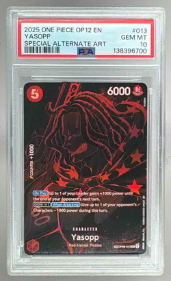 6700 Yasopp 2025 One Piece Legacy of the Master Japanese #OP09-013 PSA 10 - Image 1