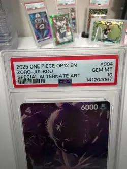 2025 One Piece OP12 Zoro-Juurou Special Alternate Art PSA 10 - Image 2