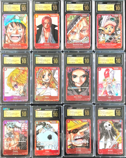 2023 One Piece EN Premium Card Film Red Set (12) CGC 10 PRISTINE w/ Luffy Nami - Image 1