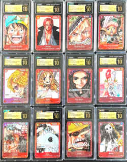 2023 One Piece EN Premium Card Film Red Set (12) CGC 10 PRISTINE w/ Luffy Nami2 - Image 1