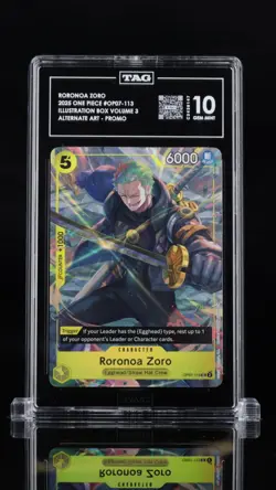 TAG 10 Roronoa Zoro 2025 One Piece Promos #113 Illustration Box Vol.3 - Image 1