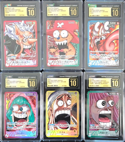 CGC 10 PRISTINE Complete Set ONE PIECE BASE SHOP Limited Card Collection vol.1 - Image 1