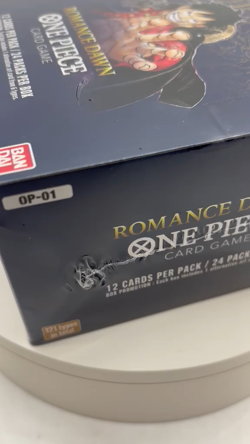 One Piece TCG OP-01 Romance Dawn Blue Bottom Booster Box SEALED EN w/Acrylic - Image 2