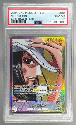 6699 Nico Robin 2024 One Piece Emperors in the New World #OP09-062 Leader PSA 10 - Image 1